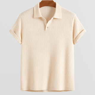 Jacquard Knit Polo Shirt