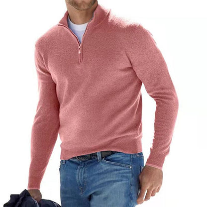 Merino men's V-neck sweater - Herbstzauber Torino