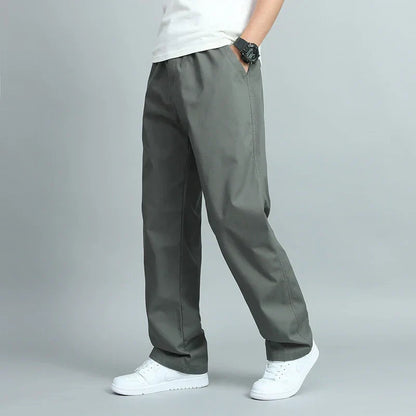 STERLING | MEN'S WIDE-FIT COTTON TROUSERS