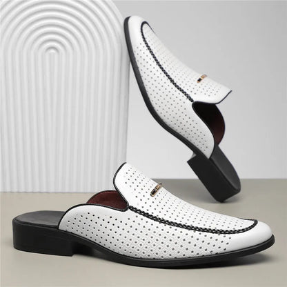 Capri Genuine Leather Slides