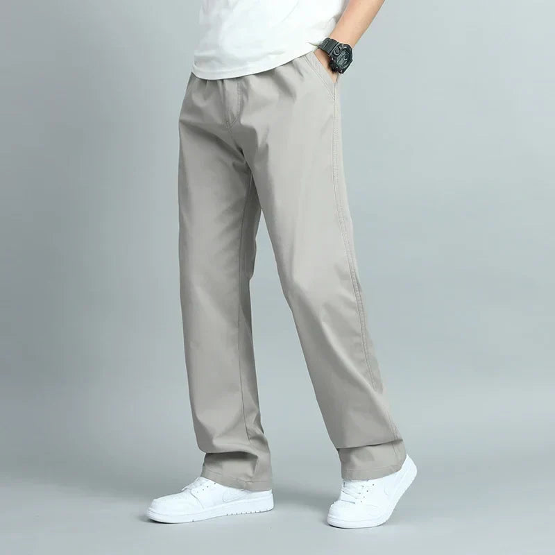 STERLING | MEN'S WIDE-FIT COTTON TROUSERS