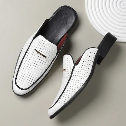 Capri Genuine Leather Slides