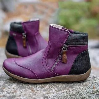 Waterproof Orthopedic Leather Boots with Non-Slip Sole