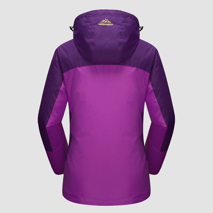 3-in-1 Waterproof Winter Coat, Fleece Lined,Two-Piece Suit, Hooded Ski & Hiking Jacket