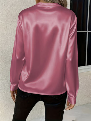 Ronika - Long Sleeve V-Neck Blouse