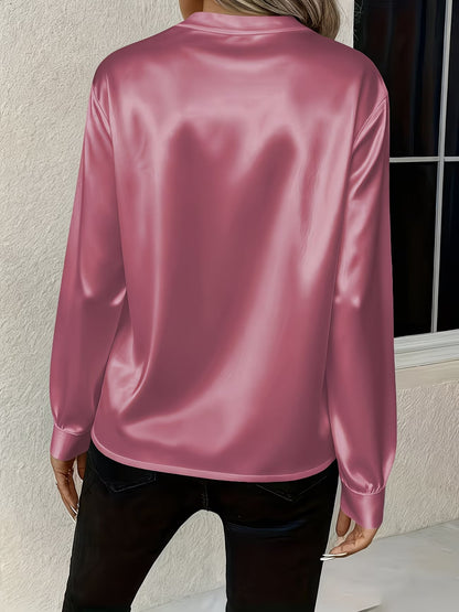 Ronika - Long Sleeve V-Neck Blouse