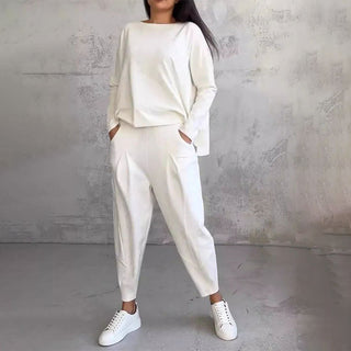 Long Sleeve Round Neck & Pants 2-Piece Set