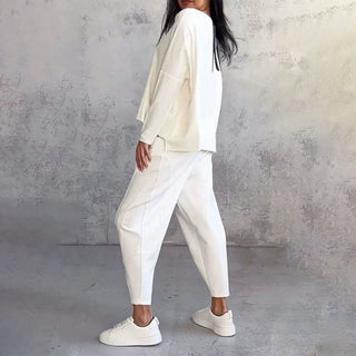 Long Sleeve Round Neck & Pants 2-Piece Set