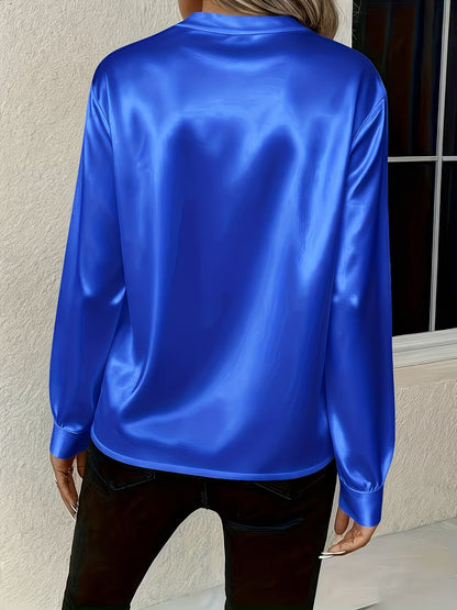 Ronika - Long Sleeve V-Neck Blouse