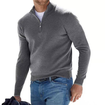 Merino men's V-neck sweater - Herbstzauber Torino