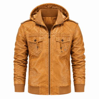 H.D Crypto Leather Jacket