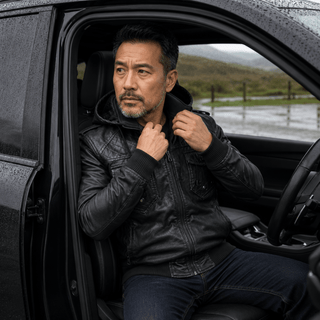 H.D Crypto Leather Jacket
