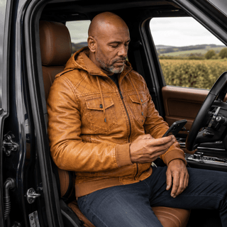 H.D Crypto Leather Jacket
