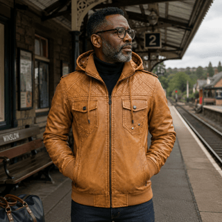 H.D Crypto Leather Jacket
