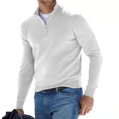 Merino men's V-neck sweater - Herbstzauber Torino