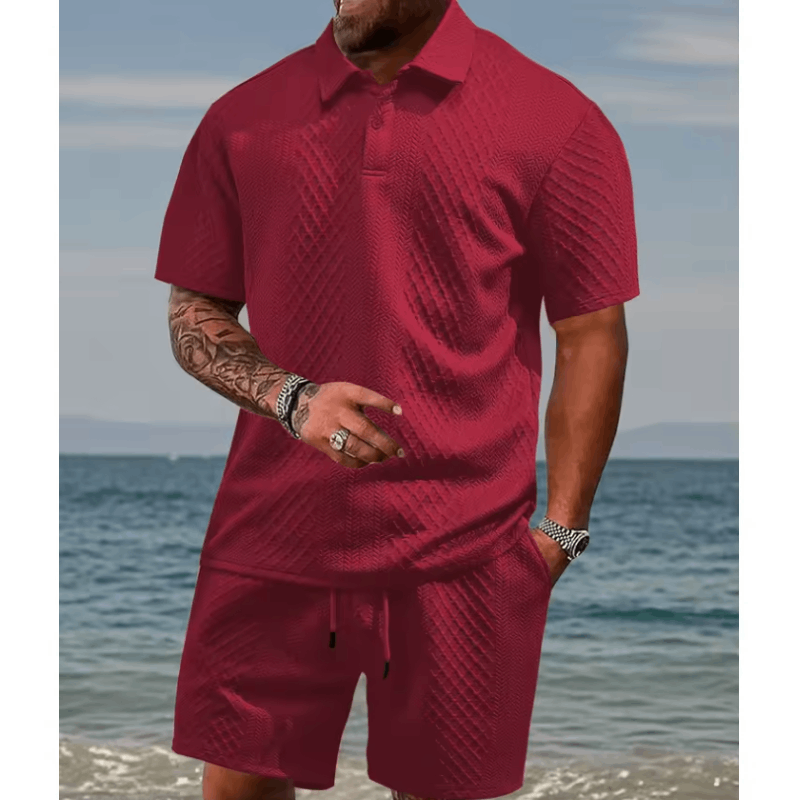 Sterling® Diamond Polo & Short Set