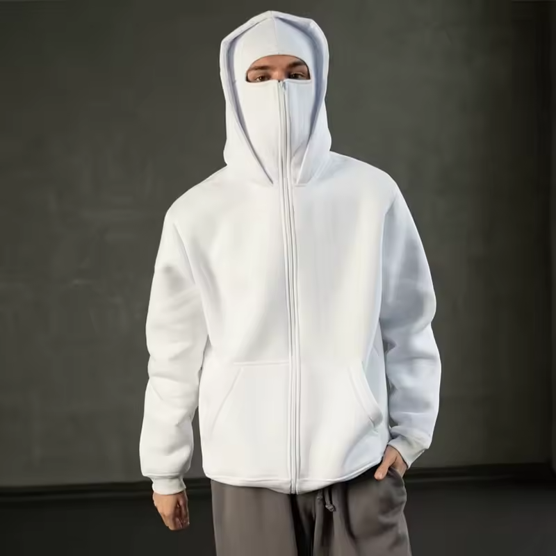 3-in-1 Tech Hoodie: All-Weather, Built-In Face Cover - Unisex