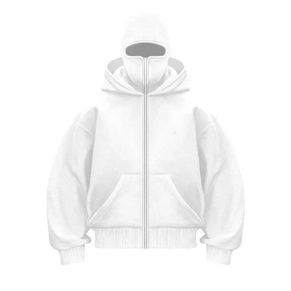 3-in-1 Tech Hoodie: All-Weather, Built-In Face Cover - Unisex