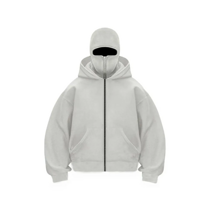 3-in-1 Tech Hoodie: All-Weather, Built-In Face Cover - Unisex