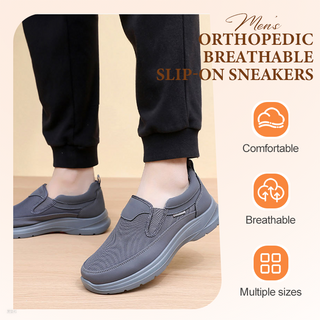 Orthopedic Breathable Slip-On - Arch Support with Memory Foam Insoles