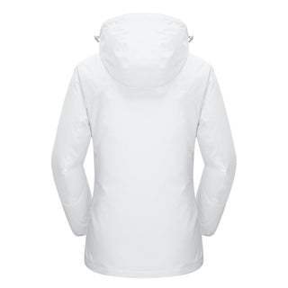 3-in-1 Waterproof Winter Coat, Fleece Lined,Two-Piece Suit, Hooded Ski & Hiking Jacket