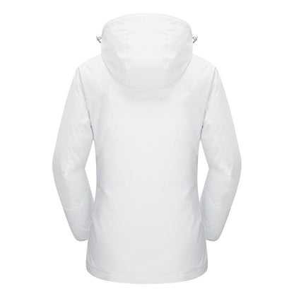 3-in-1 Waterproof Winter Coat, Fleece Lined,Two-Piece Suit, Hooded Ski & Hiking Jacket